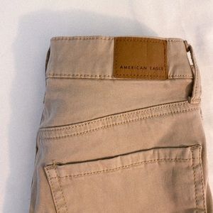 AE Khaki Super Stretch Jeggings